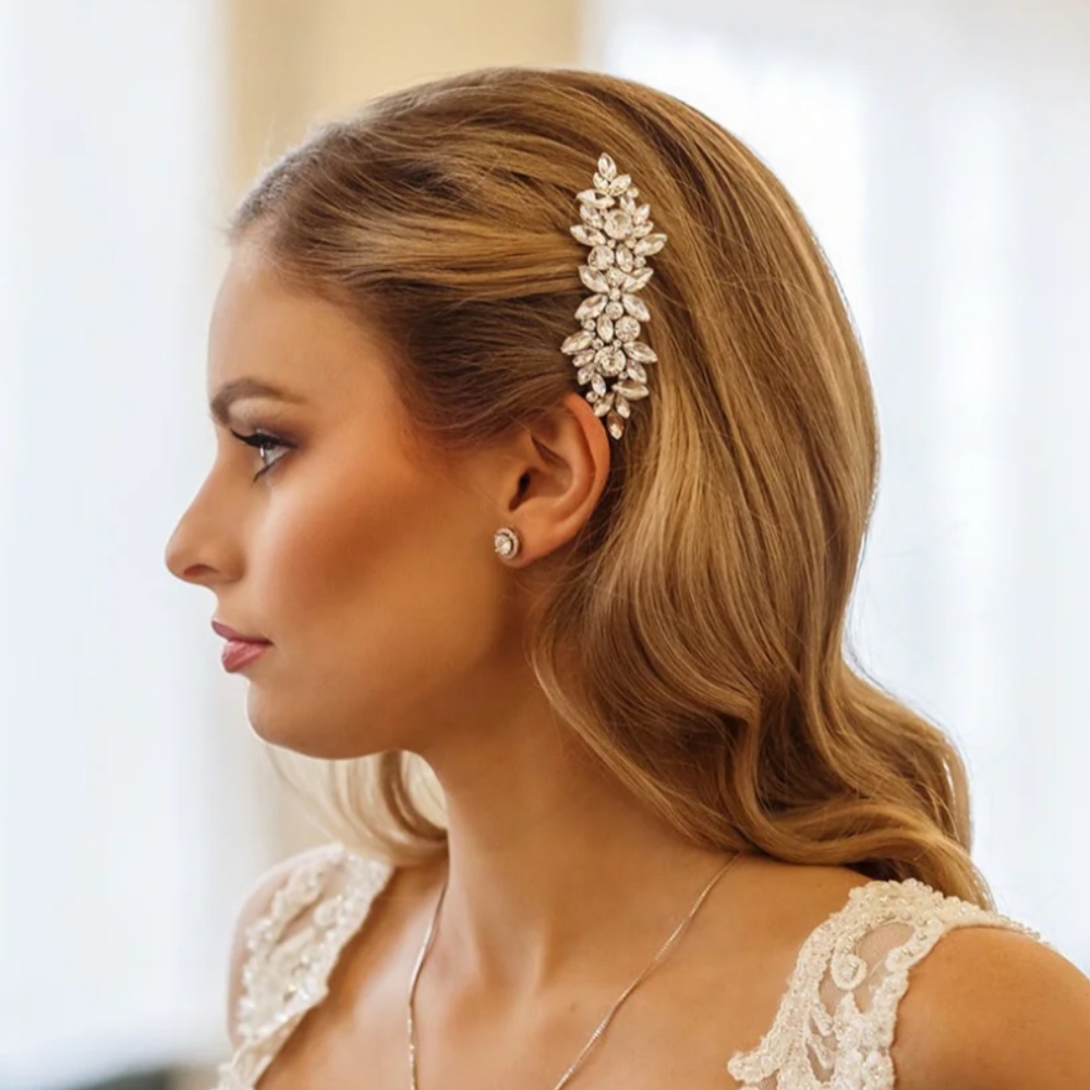 Allure Wedding Jewelry Giselle Bridal Comb, NWT- Silver